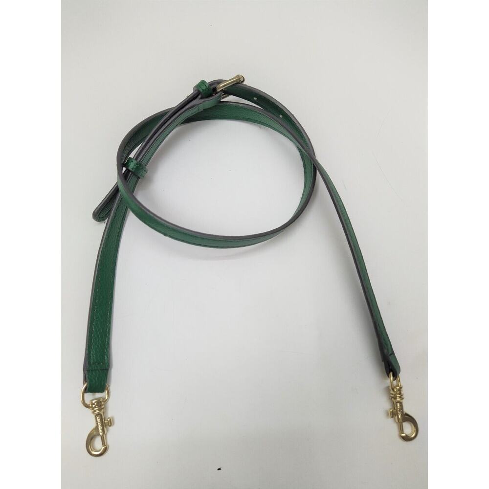 Karl Lagerfeld Replacement Strap Green Leather Gold-tone Spring Trigger Hook - Picture 5 of 11